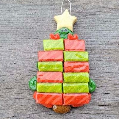 Tis The Season Christmas Ornaments 12 Christmas Tree With Packages Family Ornament