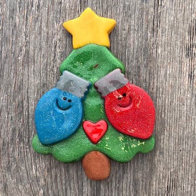 Tis The Season Christmas Ornaments 2 bulbs Christmas Tree with Light Bulbs Ornament