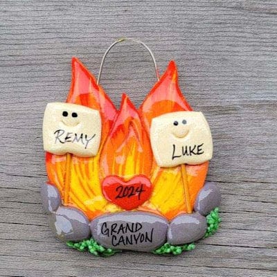 Tis The Season Christmas Ornaments 2 Campfire Christmas Ornament