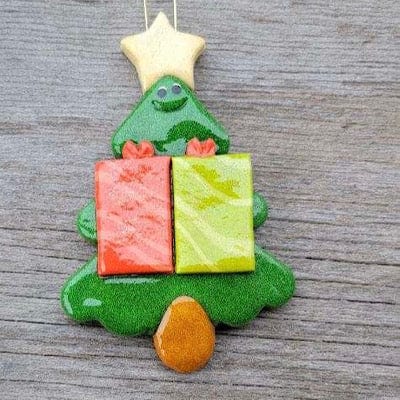 Tis The Season Christmas Ornaments 2 Christmas Tree With Packages Family Ornament