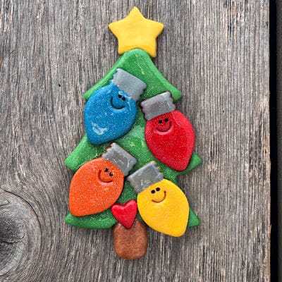 Tis The Season Christmas Ornaments 4 bulbs Christmas Tree with Light Bulbs Ornament