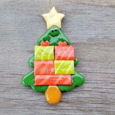 Tis The Season Christmas Ornaments 5 Christmas Tree With Packages Family Ornament