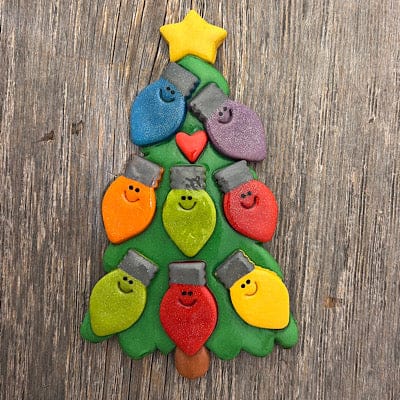 Tis The Season Christmas Ornaments 8 bulbs Christmas Tree with Light Bulbs Ornament