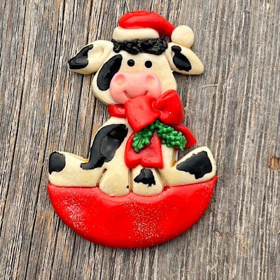Tis The Season Christmas Ornaments Animals & Pets Cow Christmas Ornament