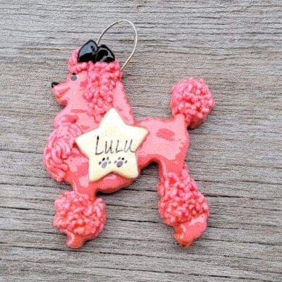 Tis The Season Christmas Ornaments Animals & Pets Pink Poodle Christmas Ornament