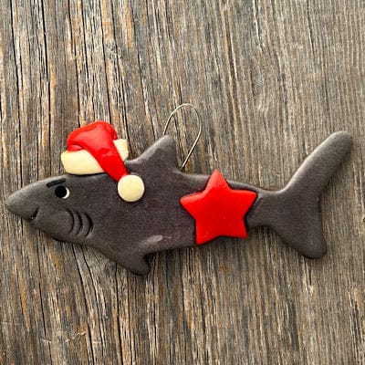Tis The Season Christmas Ornaments Animals & Pets Shark Christmas Ornament