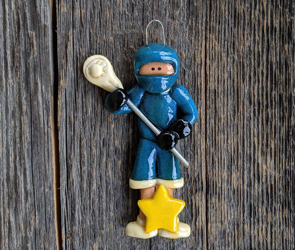 Tis The Season Christmas Ornaments Blue Lacrosse Christmas Ornament