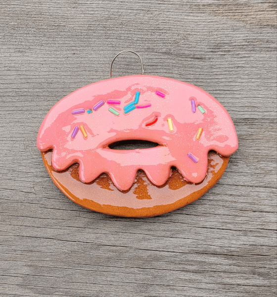 Tis The Season Christmas Ornaments Donut with Sprinkles Ornament