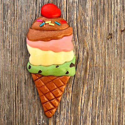 Tis The Season Christmas Ornaments Family Tree Christmas Ornament Four scoops Ice Cream Cone