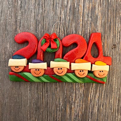 Tis The Season Christmas Ornaments Five heads 2024 Family Christmas Ornament