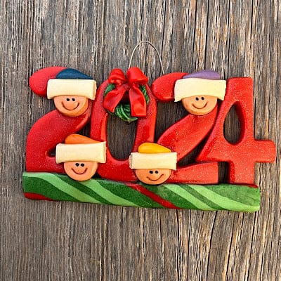 Tis The Season Christmas Ornaments Four heads 2024 Family Christmas Ornament