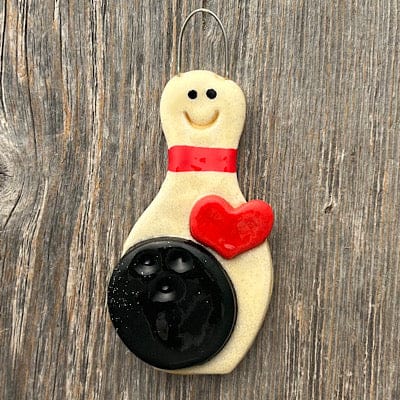 Tis The Season Christmas Ornaments Heart Bowling Pin Ornament