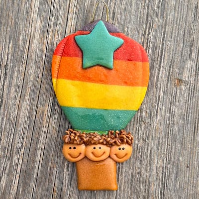 Tis The Season Christmas Ornaments Hot air balloon