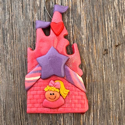 Tis The Season Christmas Ornaments Kids Ornaments Blonde Princess Castle Christmas Ornament