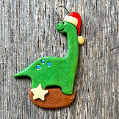 Tis The Season Christmas Ornaments Kids Ornaments Brontosaurus