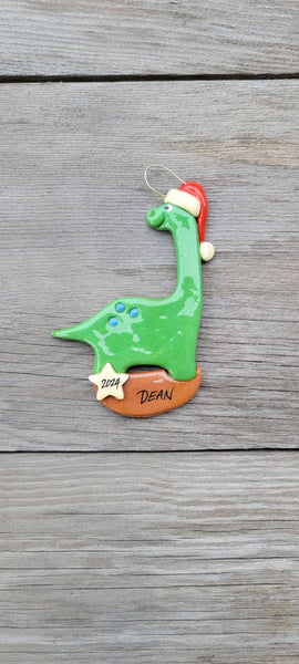 Tis The Season Christmas Ornaments Kids Ornaments Brontosaurus Ornament
