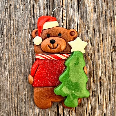 Tis The Season Christmas Ornaments Kids Ornaments Male with tree Teddy First Christmad