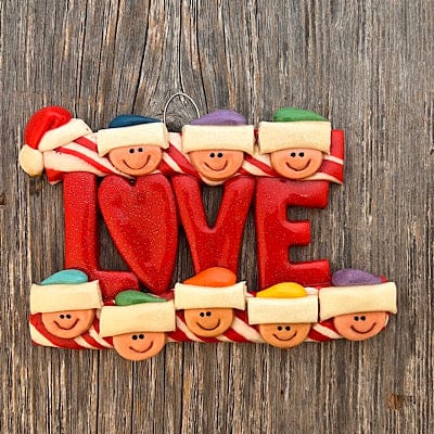 Tis The Season Christmas Ornaments LOVE Family Christmas Ornament