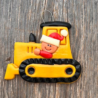Tis The Season Christmas Ornaments miscellaneous Bulldozer Heavy Equipment Christmas Ornament