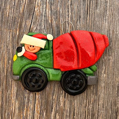 Tis The Season Christmas Ornaments miscellaneous Cement truck Heavy Equipment Christmas Ornament