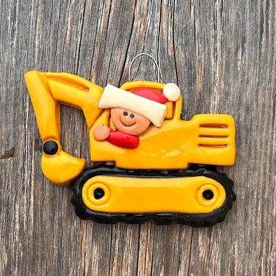 Tis The Season Christmas Ornaments miscellaneous Excavator Heavy Equipment Christmas Ornament