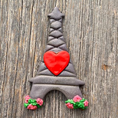 Tis The Season Christmas Ornaments Paris Eiffel Tower Ornament