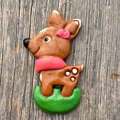 Tis The Season Christmas Ornaments Pink Collar Little Rudolph’s Pink Sister