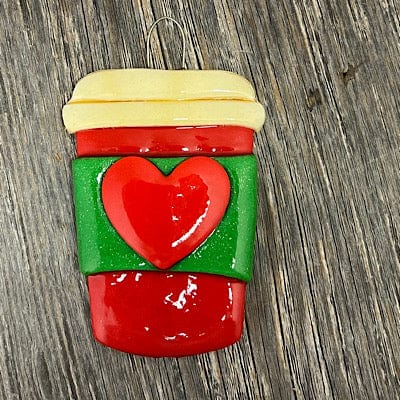 Tis The Season Christmas Ornaments Red Holiday Cup Latte Christmas Ornament