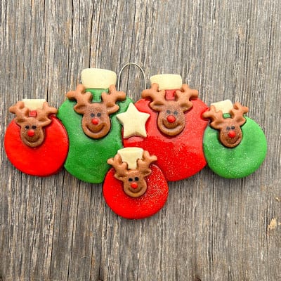 Tis The Season Christmas Ornaments Reindeer Bulbs Family