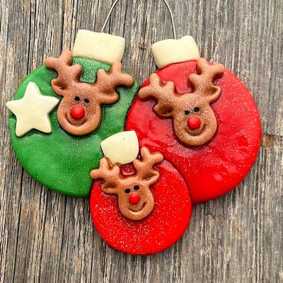 Tis The Season Christmas Ornaments Reindeer Bulbs Family