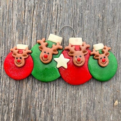 Tis The Season Christmas Ornaments Reindeer Bulbs Family