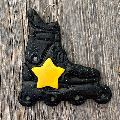 Tis The Season Christmas Ornaments Rollerblading