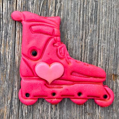 Tis The Season Christmas Ornaments Rollerblading