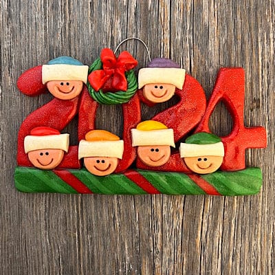 Tis The Season Christmas Ornaments Six heads 2024 Family Christmas Ornament