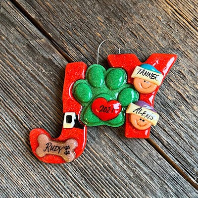 Tis The Season Christmas Ornaments 2 Heads 1 Bone The Joy of Being Pawrents