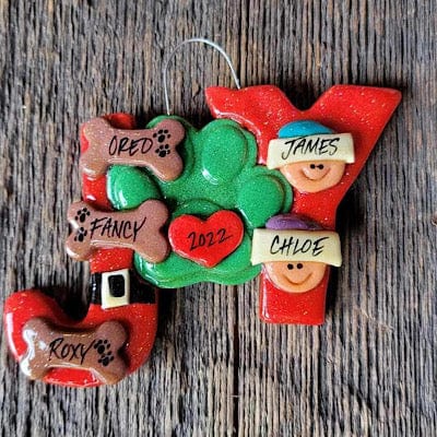 Tis The Season Christmas Ornaments 2 Heads 3 Bones The Joy of Being Pawrents