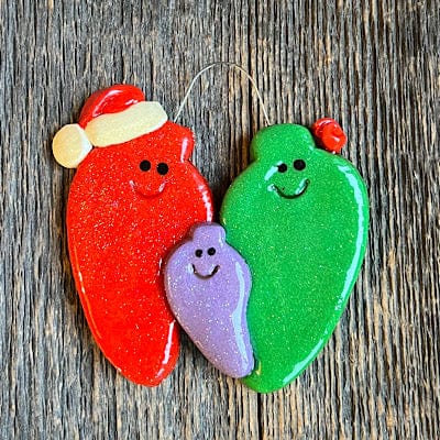 Tis The Season Christmas Ornaments 3 Peppers Pepper Family Ornament