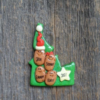 Tis The Season Christmas Ornaments 4 Idaho Potato Family Ornament