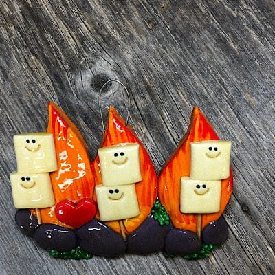 Tis The Season Christmas Ornaments 6 Campfire Ornament