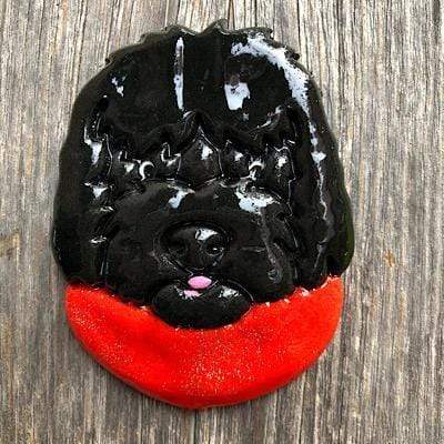 Tis The Season Christmas Ornaments Animals & Pets Black Doodle Dog Ornament
