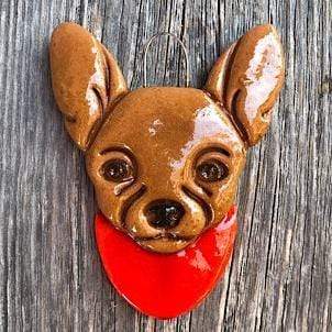 Tis The Season Christmas Ornaments Animals & Pets Brown Chihuahua Ornament