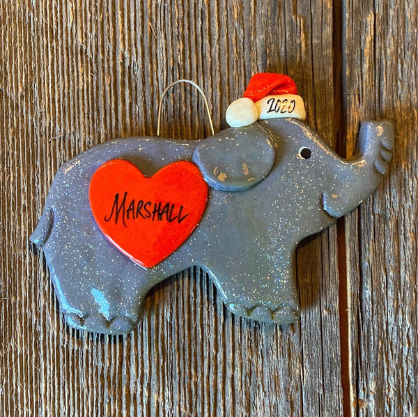 Tis The Season Christmas Ornaments Animals & Pets Elephant Ornament