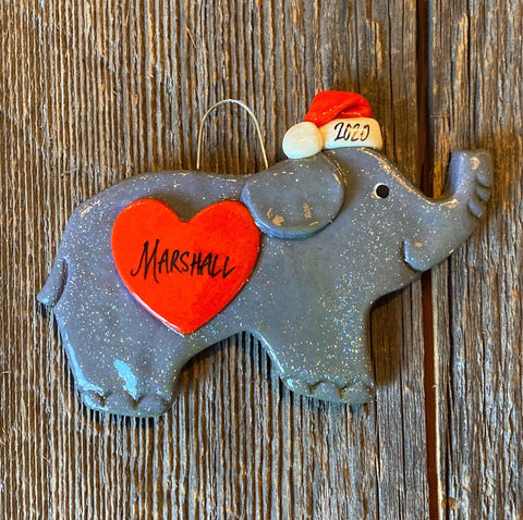 Tis The Season Christmas Ornaments Animals & Pets Elephant Ornament