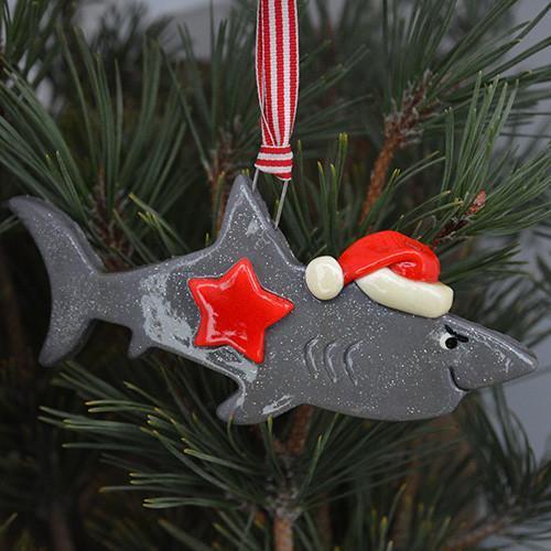 Tis The Season Christmas Ornaments Animals & Pets Shark Ornament