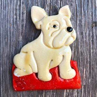 Tis The Season Christmas Ornaments Animals & Pets White French Bulldog Ornament