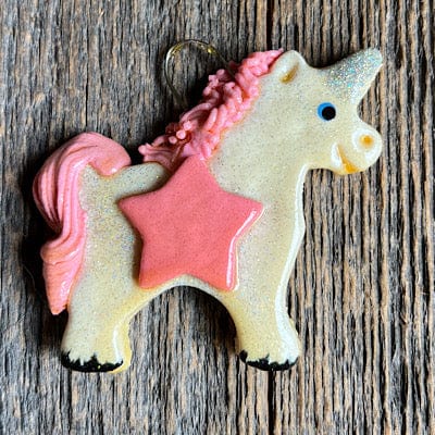 Tis The Season Christmas Ornaments Animals & Pets White/Pink Unicorn Ornament