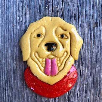 Tis The Season Christmas Ornaments Animals & Pets Yellow Labrador Dog Ornament