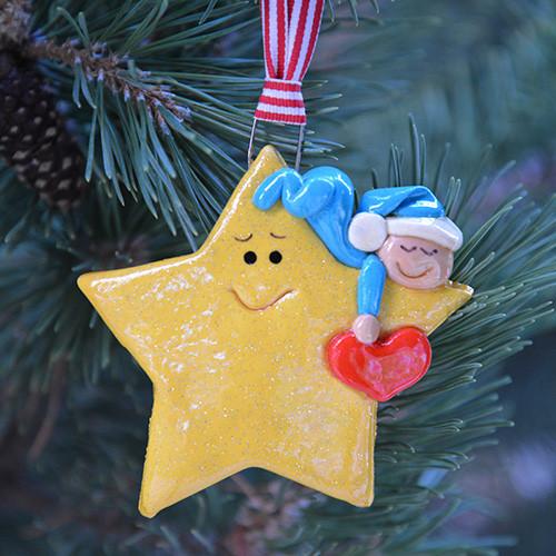 Tis The Season Christmas Ornaments Baby, 1st Christmas Baby Star Ornament