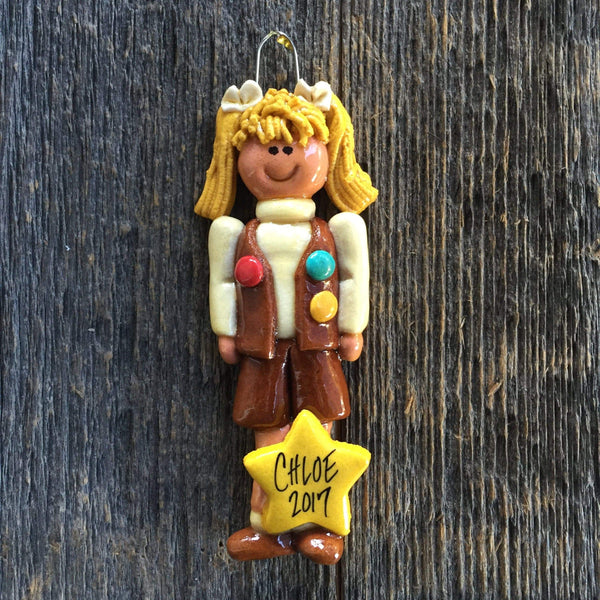 Tis The Season Christmas Ornaments Blonde Brownie Girl