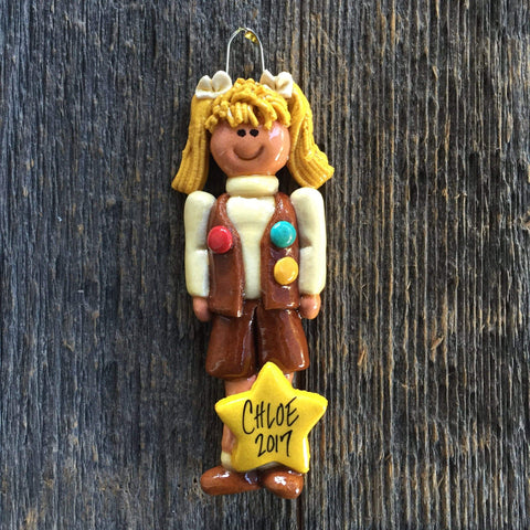 Tis The Season Christmas Ornaments Blonde Brownie Girl